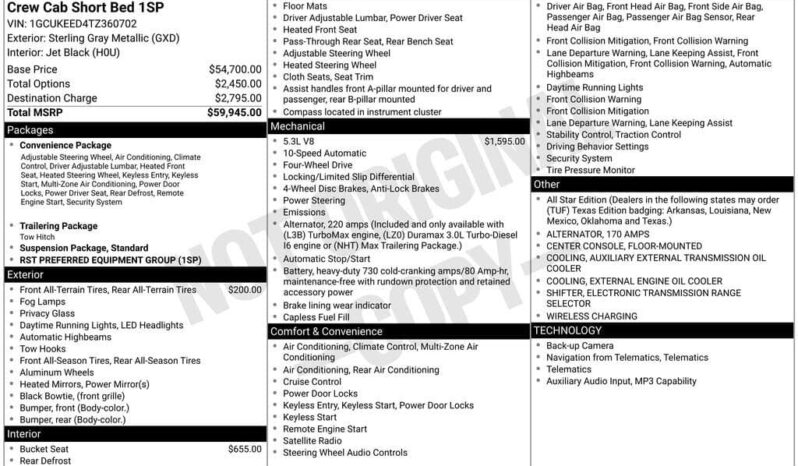 
								2026 Chevrolet Silverado 1500 RST full									